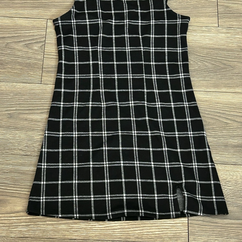 SO Monochrome Plaid Dress